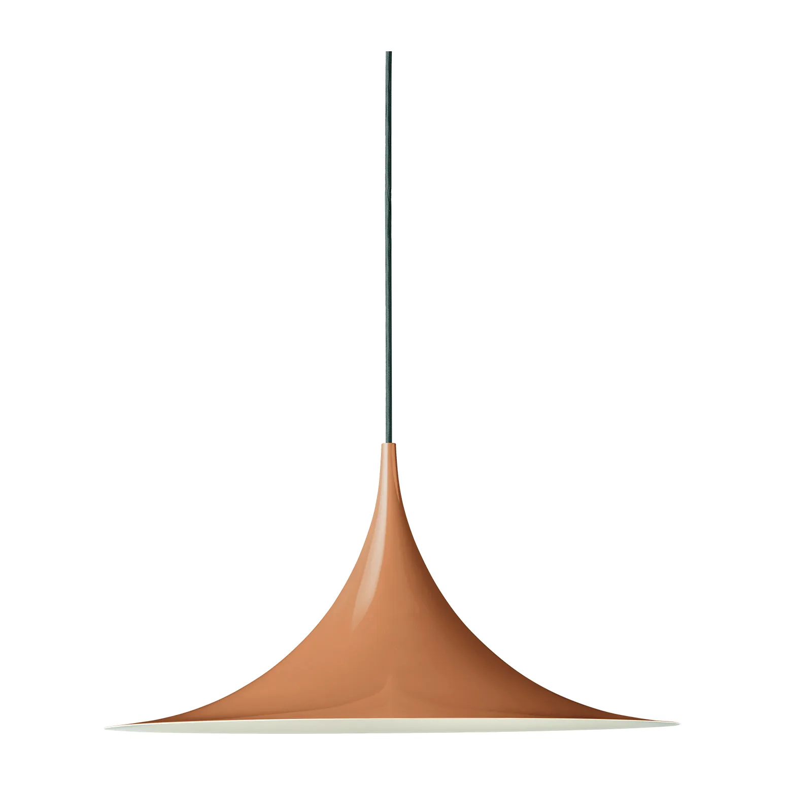 GUBI Semi pendellampe Ø47 cm Roasted pumpkin glossy