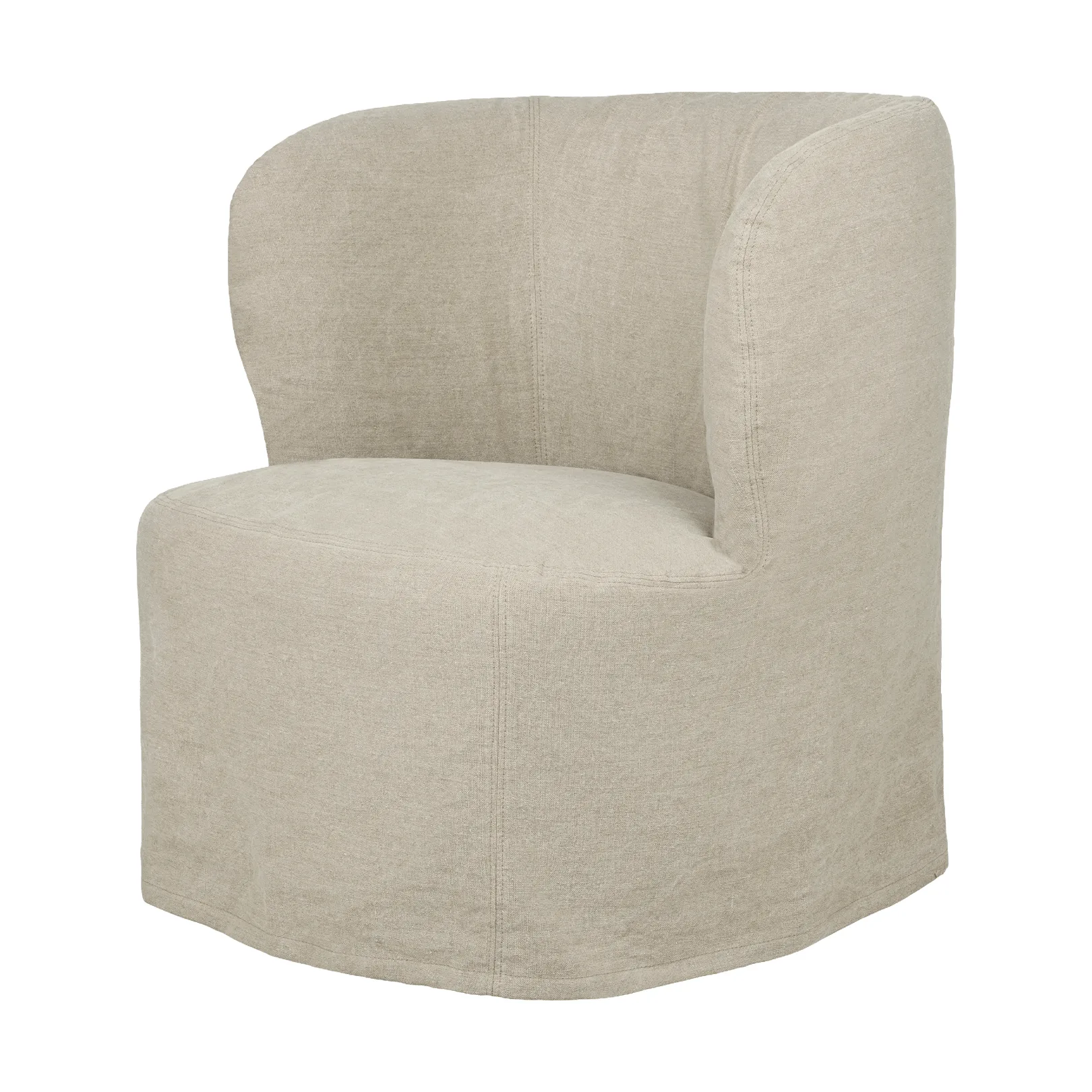 Stay Slipcover loungestol, Linen 0023, small GUBI