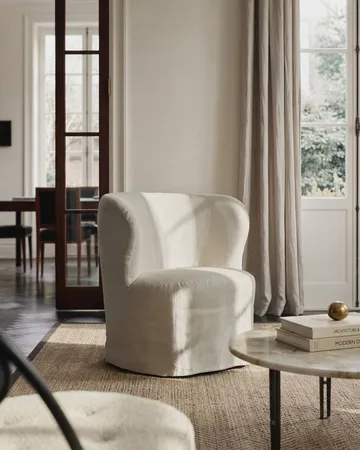 Stay Slipcover loungestol - Linen 0023, small - GUBI