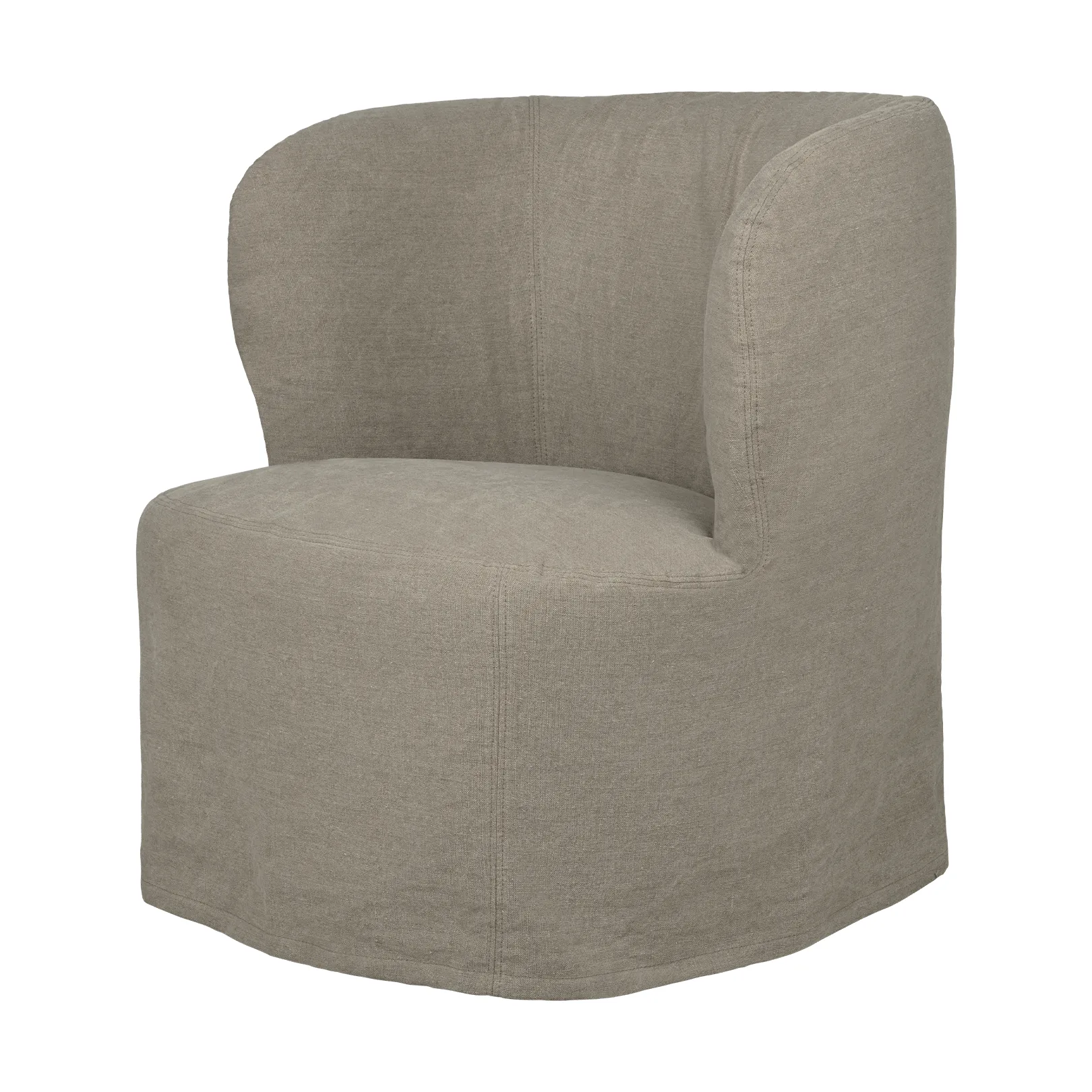 Stay Slipcover loungestol, Linen 0024, small GUBI