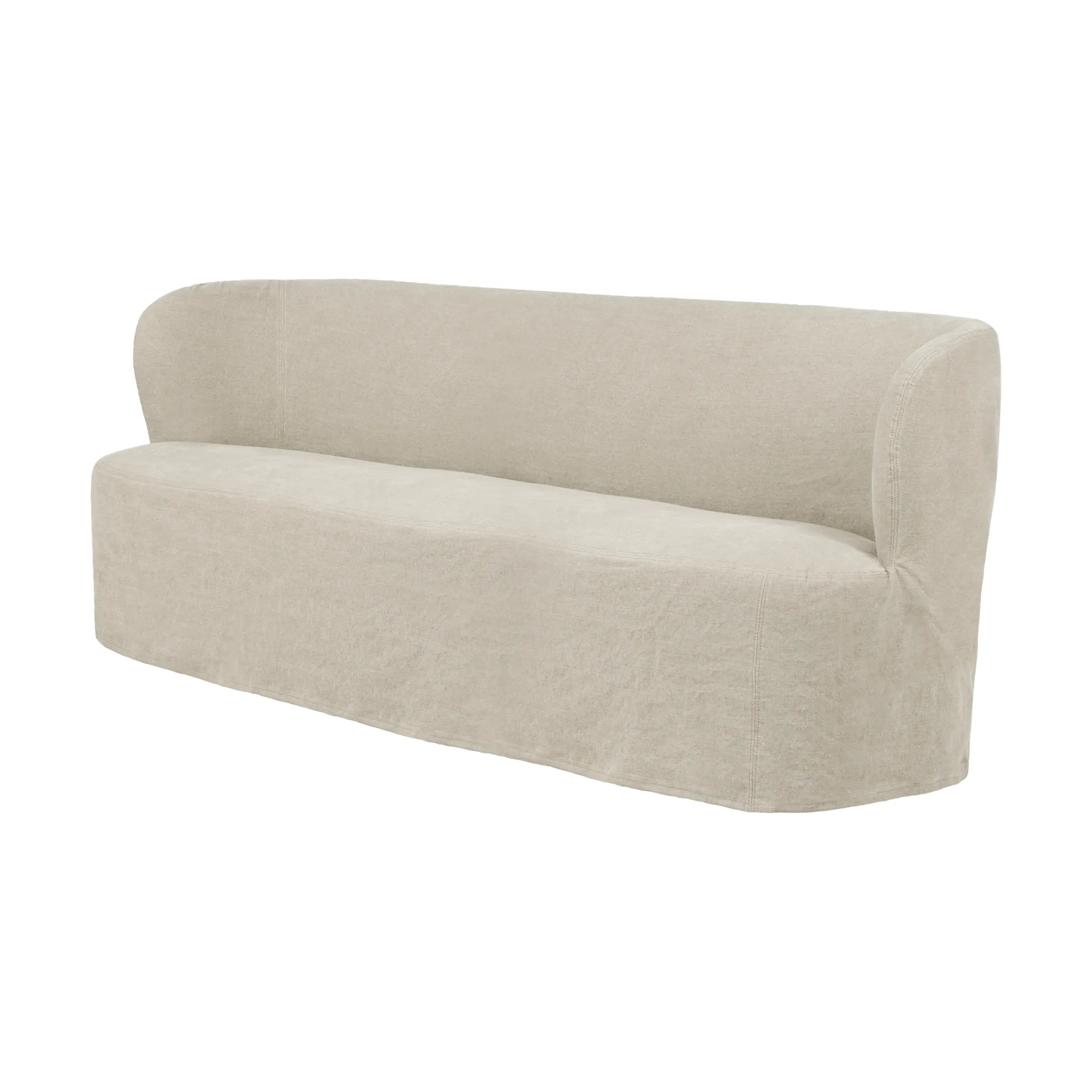 Stay Slipcover sofa, Linen 0023, 190x70 cm, 2,5-personers sofa GUBI