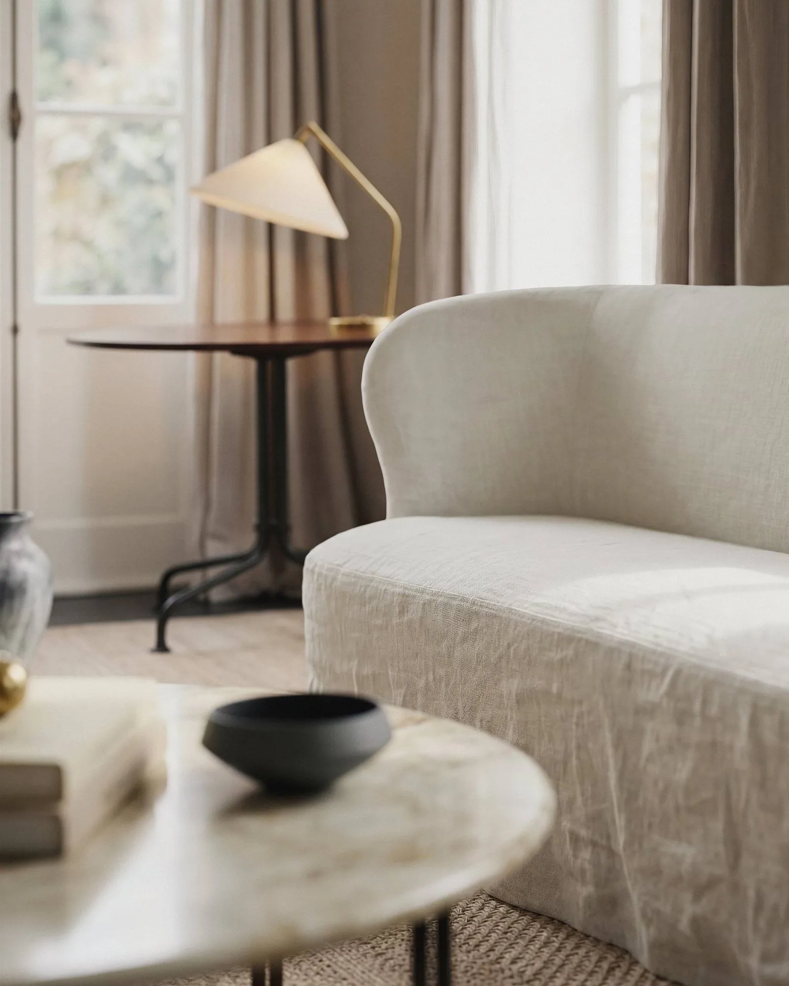 Stay Slipcover sofa, Linen 0023, 190x95 cm, 2,5-personers sofa GUBI