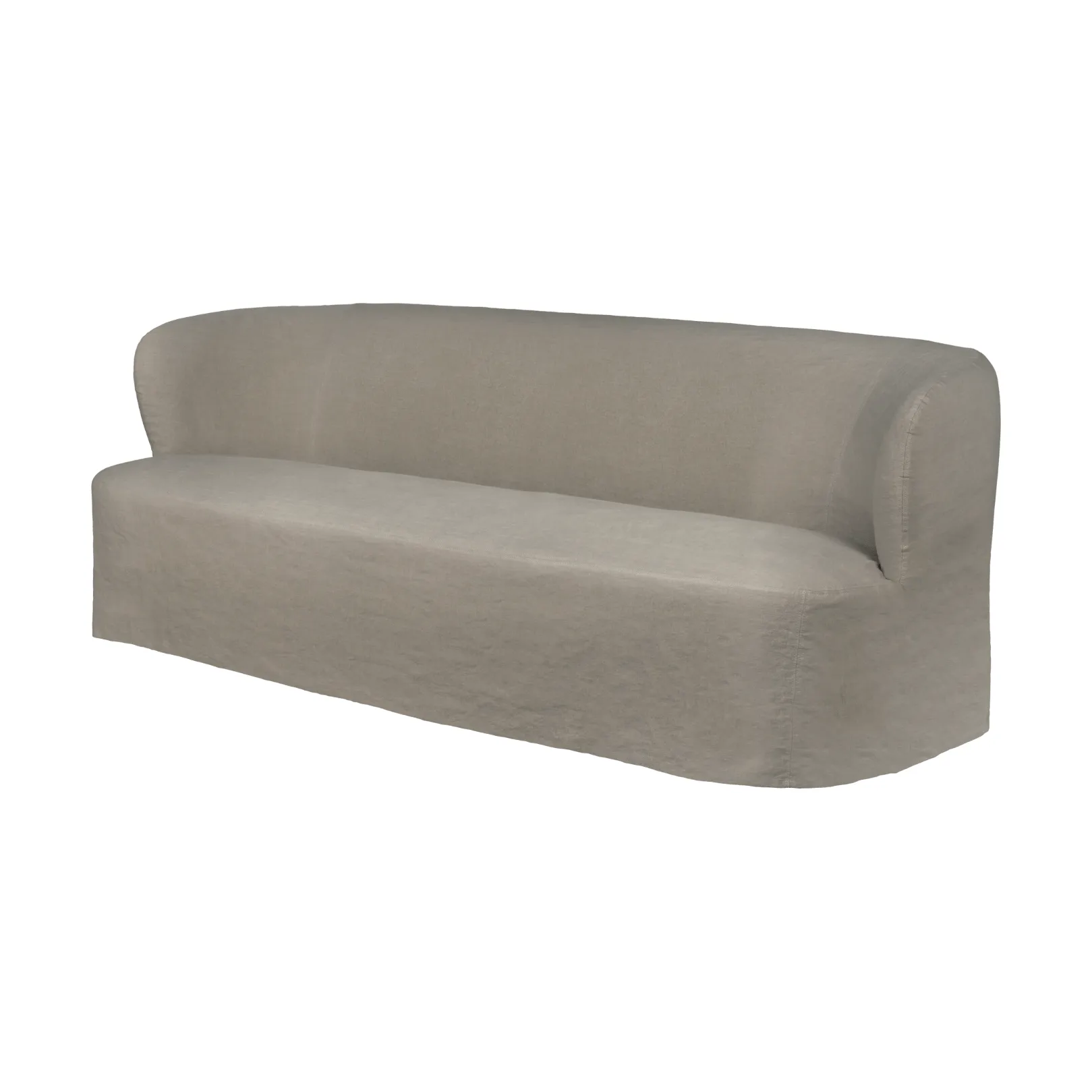 Stay Slipcover sofa, Linen 0024, 220x95 cm, 3-personers sofa GUBI