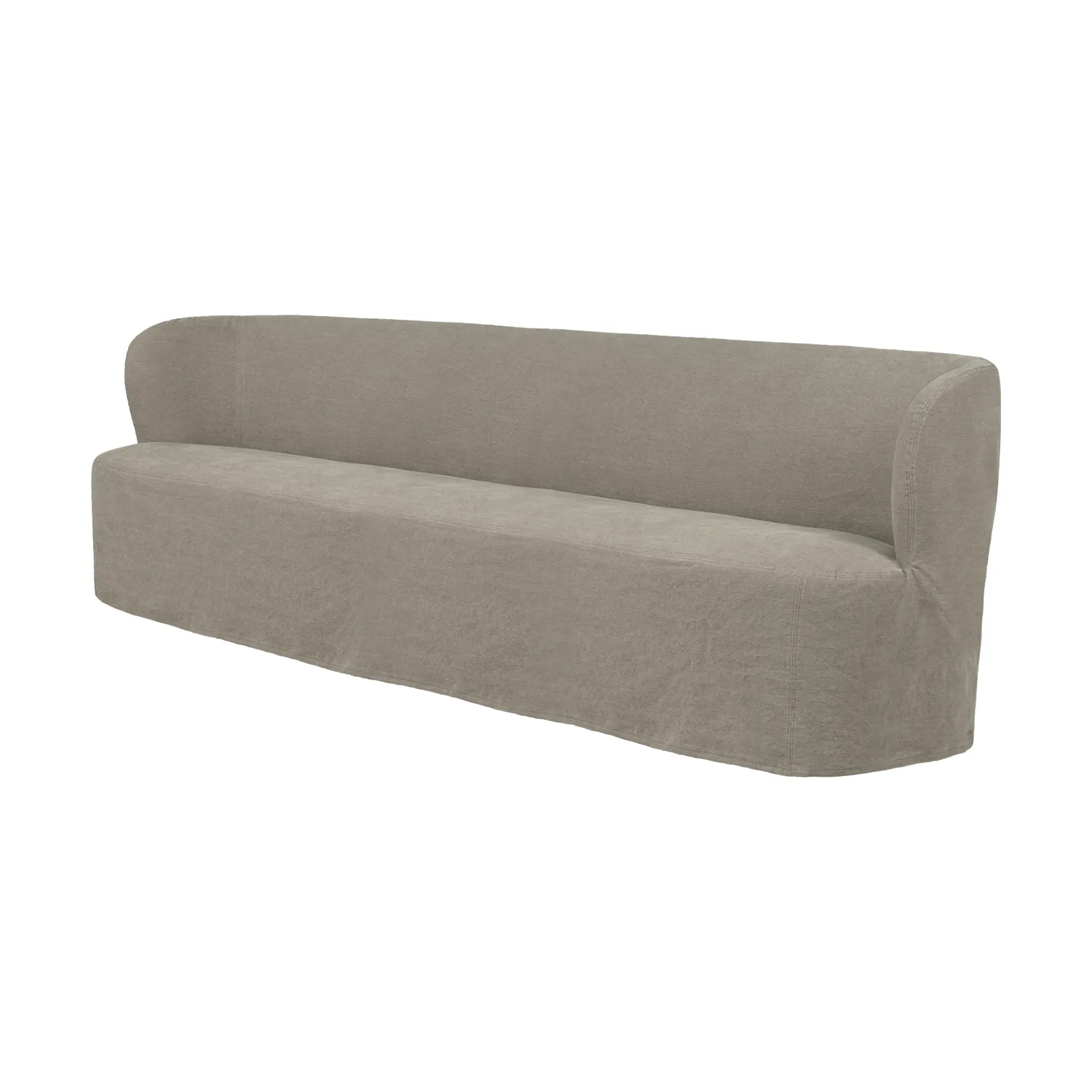 Stay Slipcover sofa, Linen 0024, 260x70 cm, 4-personers sofa GUBI