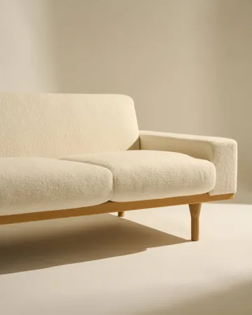 SW50 sofa - Harp 24 Ivory-olieret eg, 4-personers - GUBI