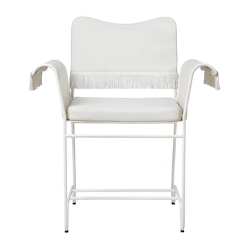 Tropique armstol med frynser - White semi matt/Leslie 06 - GUBI