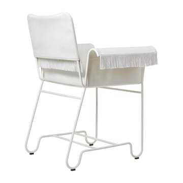 Tropique armstol med frynser - White semi matt/Leslie 06 - GUBI