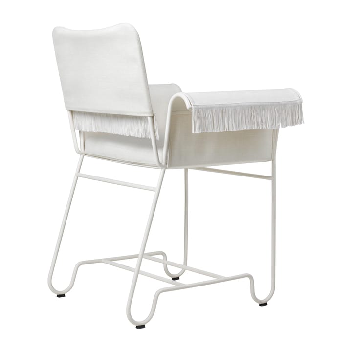 Tropique armstol med frynser, White semi matt/Leslie 06 GUBI