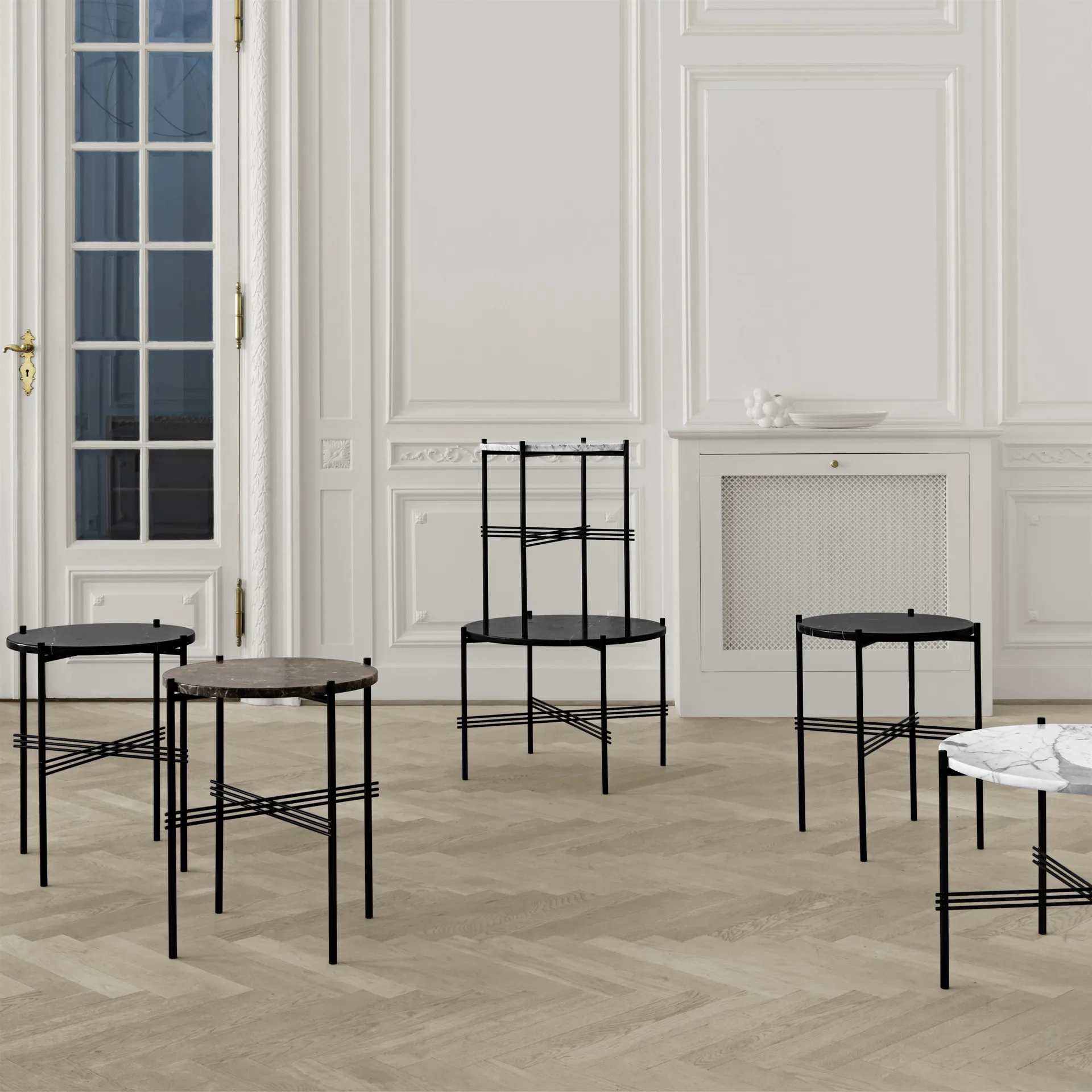 TS bord Ø 40 cm, sort marmor GUBI