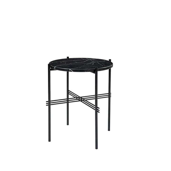 TS bord sorte ben Ø 40 cm - sort marmor - Gubi