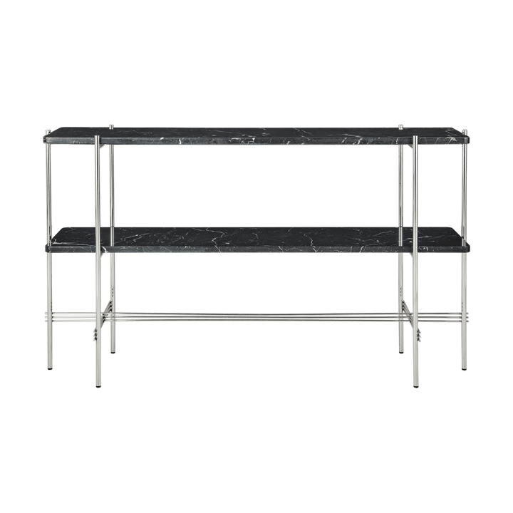 TS Console afsætningsbord 120x30x72 cm - Black marquina marble/Stål - GUBI