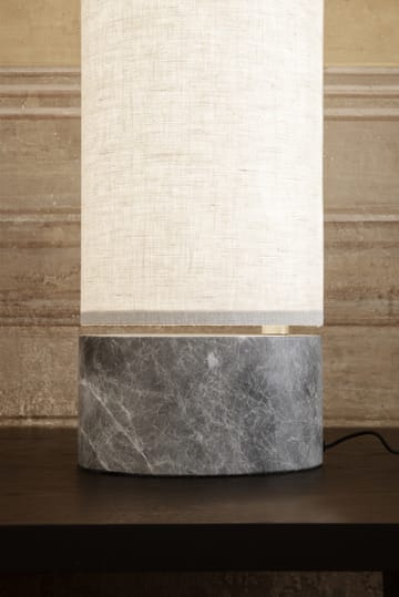 Unbound bordlampe - Canvas-grå marmor - GUBI