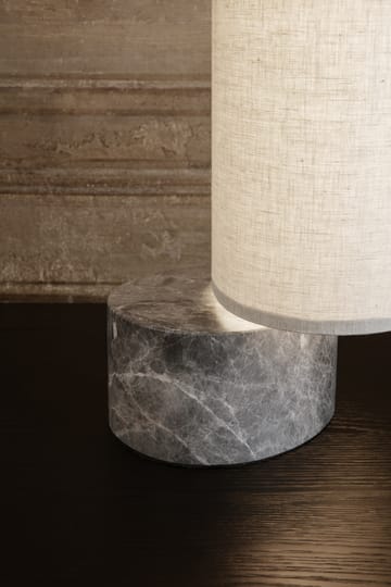 Unbound bordlampe - Canvas-grå marmor - GUBI