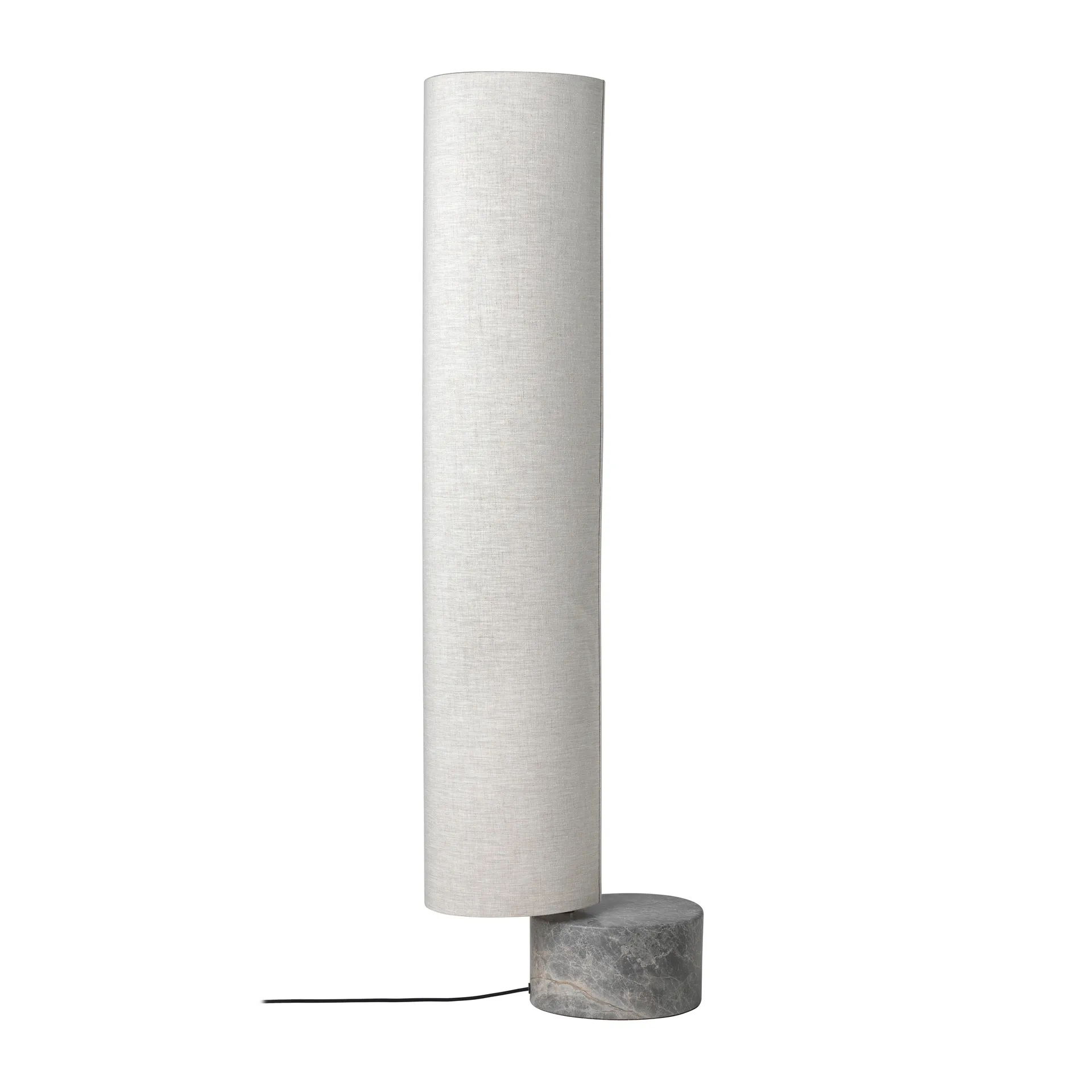 Unbound gulvlampe 120 cm, Canvas-grå marmor GUBI