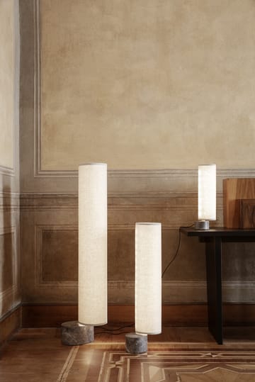 Unbound gulvlampe 80 cm - Canvas-grå marmor - GUBI