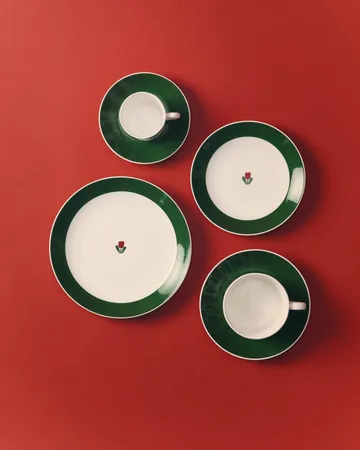 JULIANA kaffestel - Rød, lige - Gustafsbergs Porslinsfabrik
