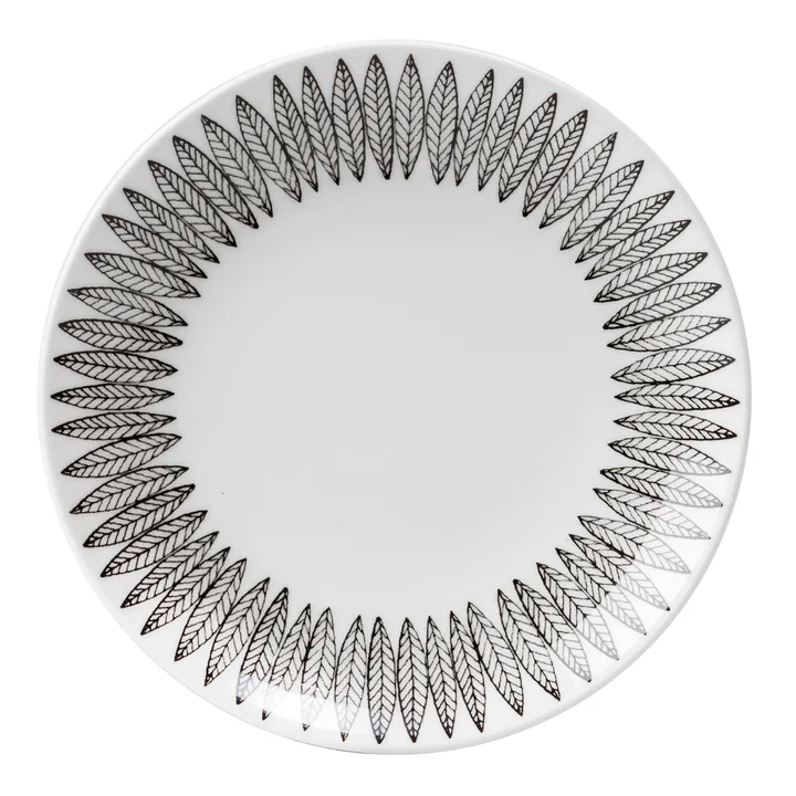 Sort Salix tallerken - Ø 28 cm - Gustafsbergs Porslinsfabrik