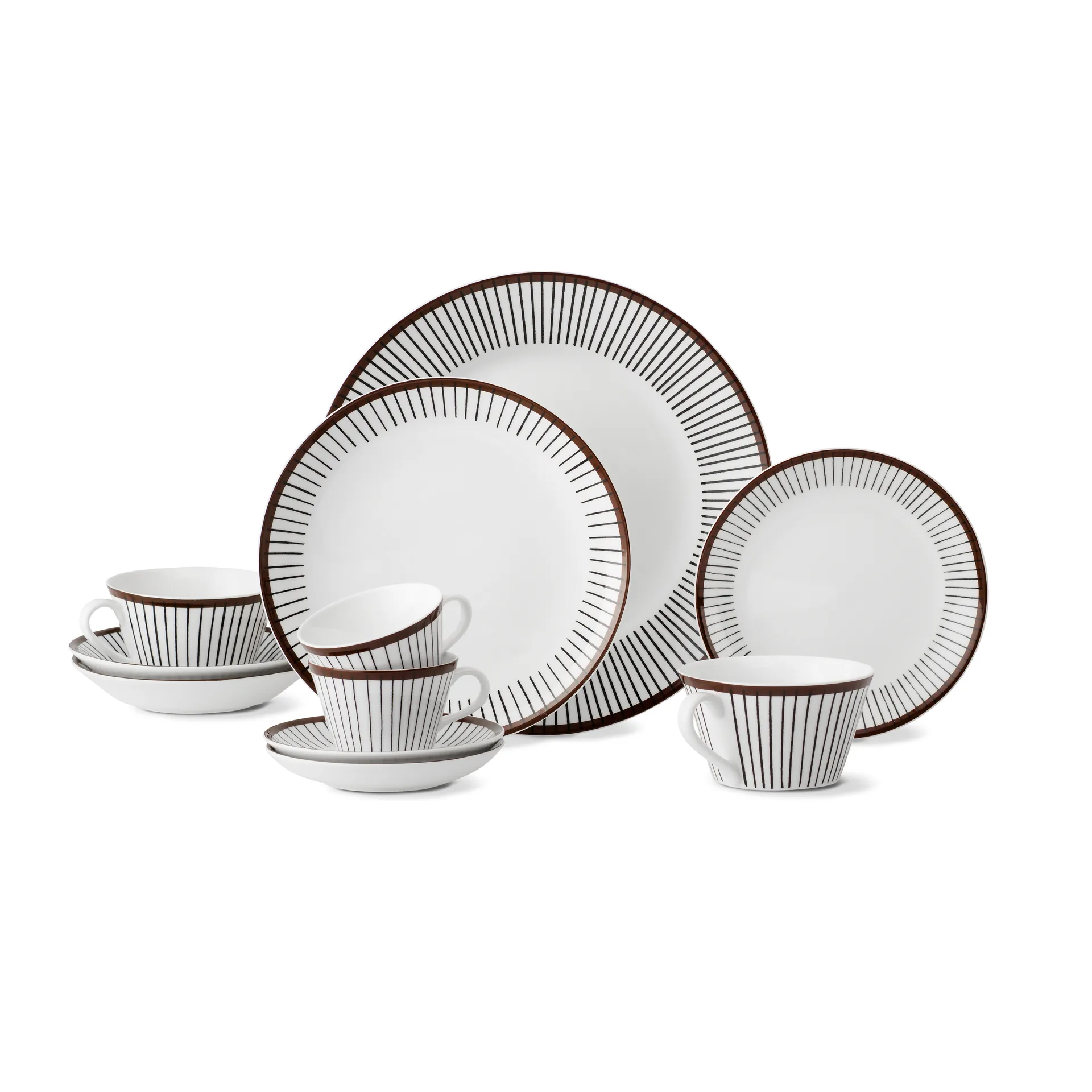 Ribb kaffekop, kaffekop og underkop Gustavsbergs Porslinsfabrik