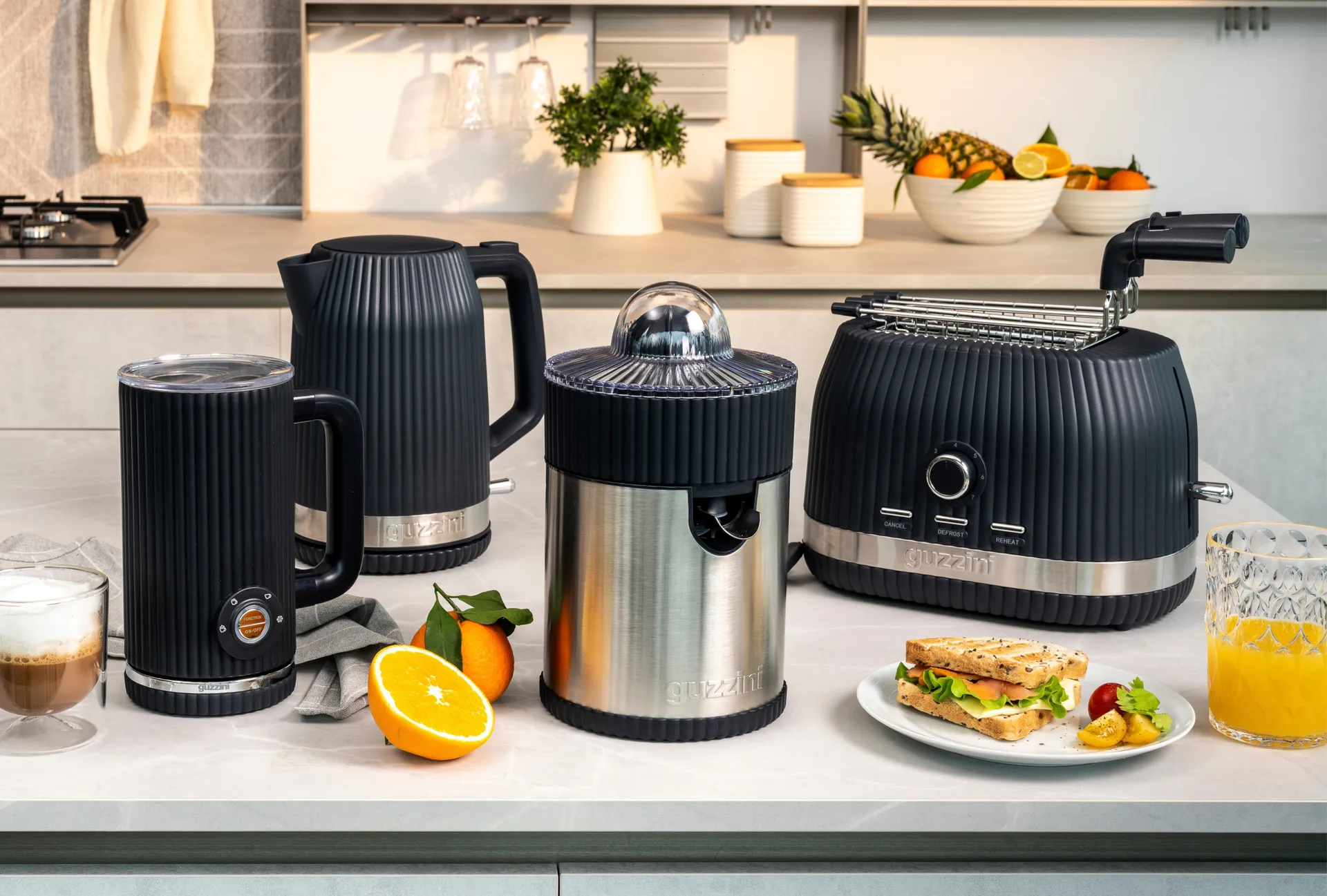 Sous chef elektrisk juicepresser, Grey Guzzini