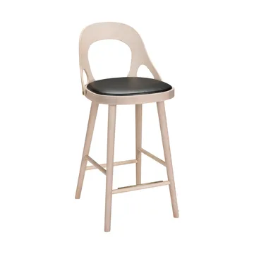 Colibri barstol 63 cm - Eg blond bejdset-sort hynde - Hans K