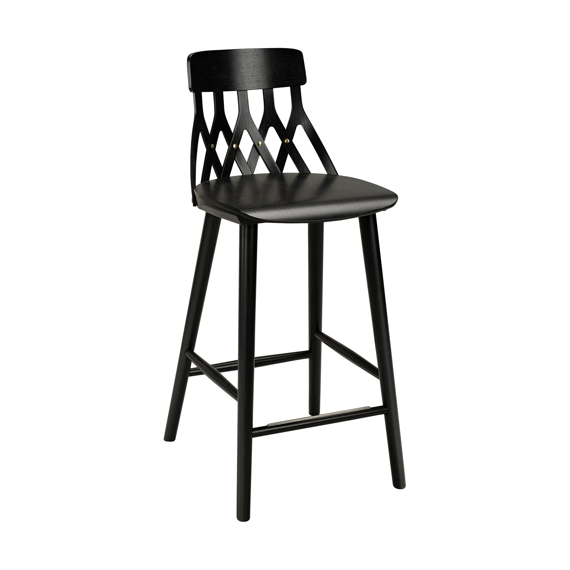 Y5 barstol 63 cm, Ask sort bejdset Hans K