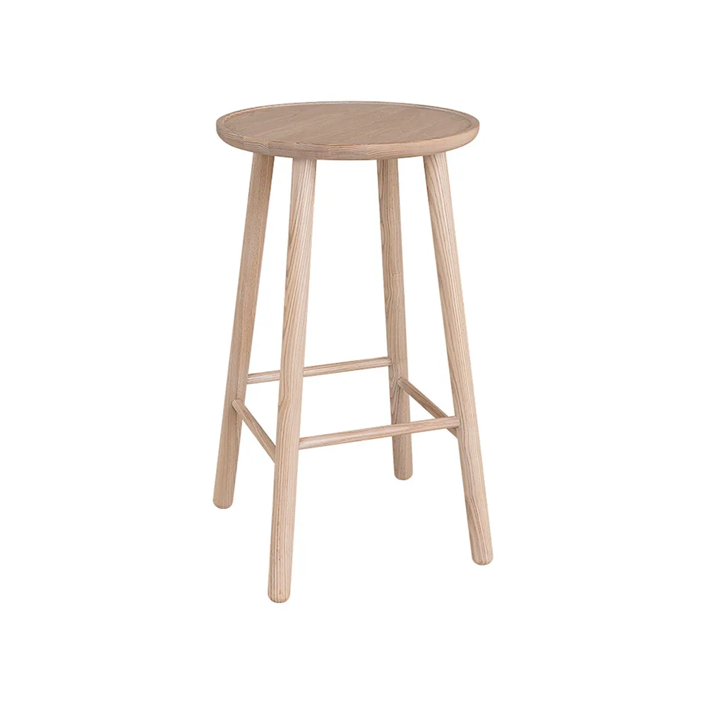 ZigZag barstol 63 cm, ask, blond Hans K