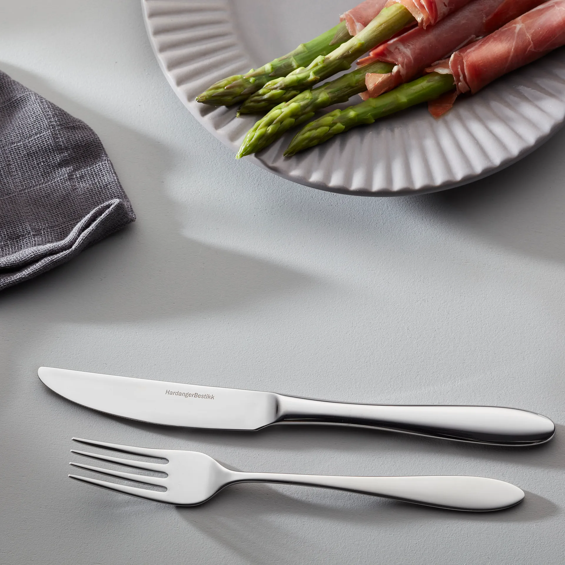 Fjord forretsbestik 8 dele, rustfrit stål Hardanger Bestikk