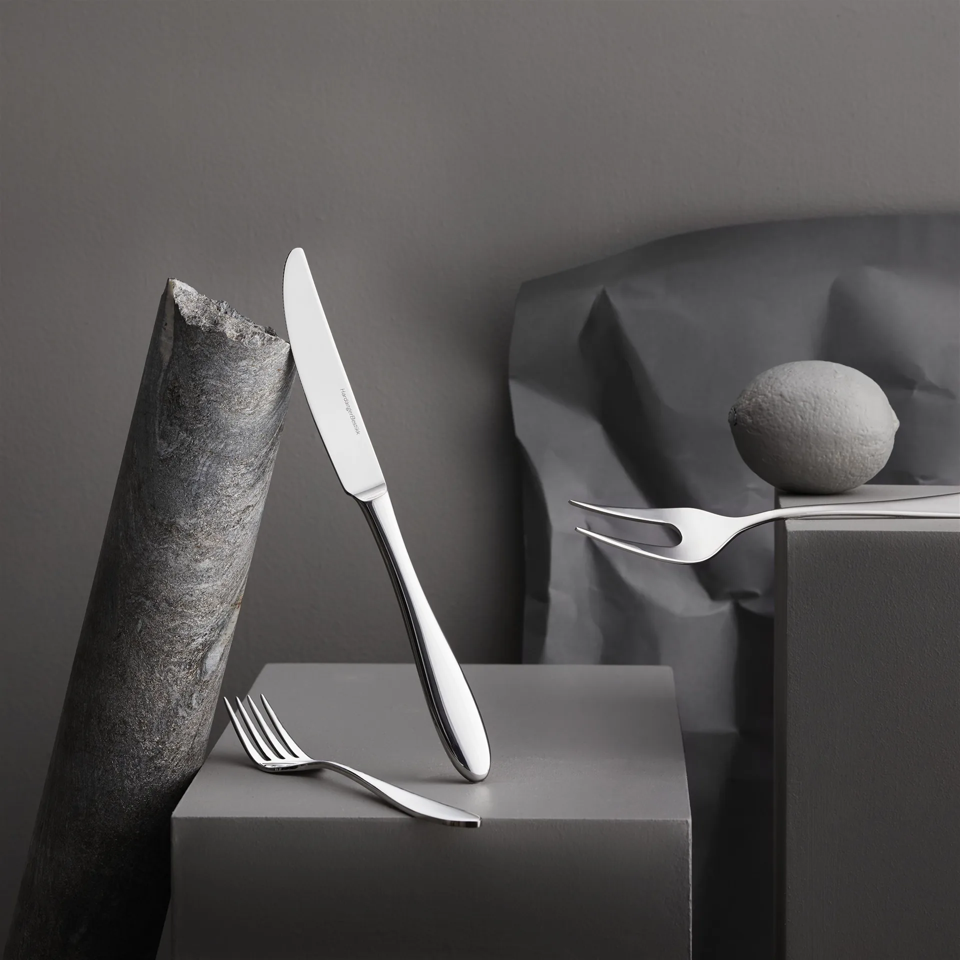 Fjord frokostgaffel, Rustfrit stål Hardanger Bestikk