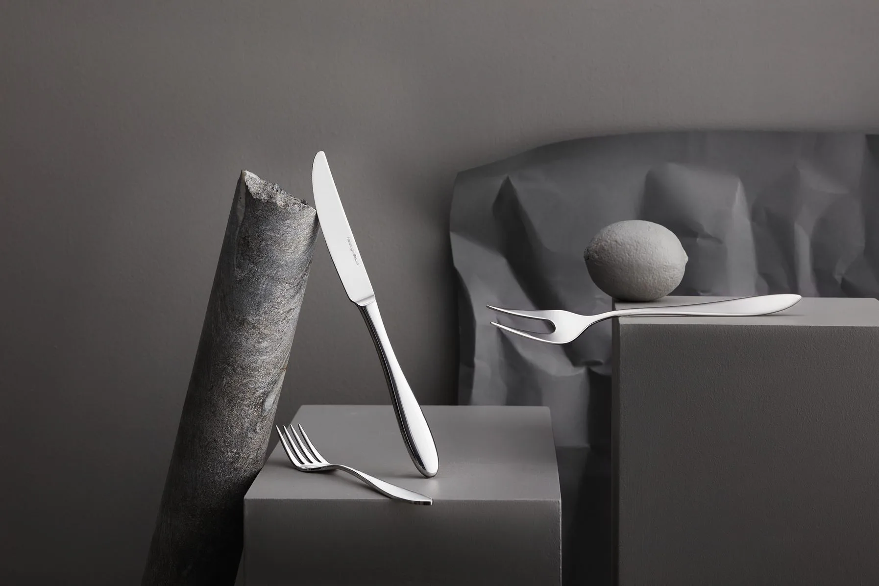 Fjord serveringssæt 5 dele, Rustfrit stål Hardanger Bestikk