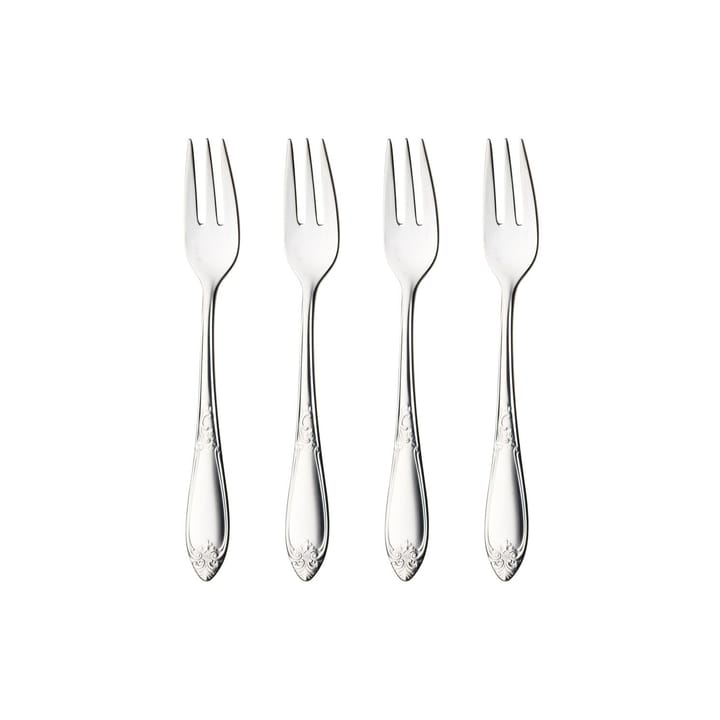 Nina kagegaffel 4-pak, Rustfrit stål Hardanger Bestikk