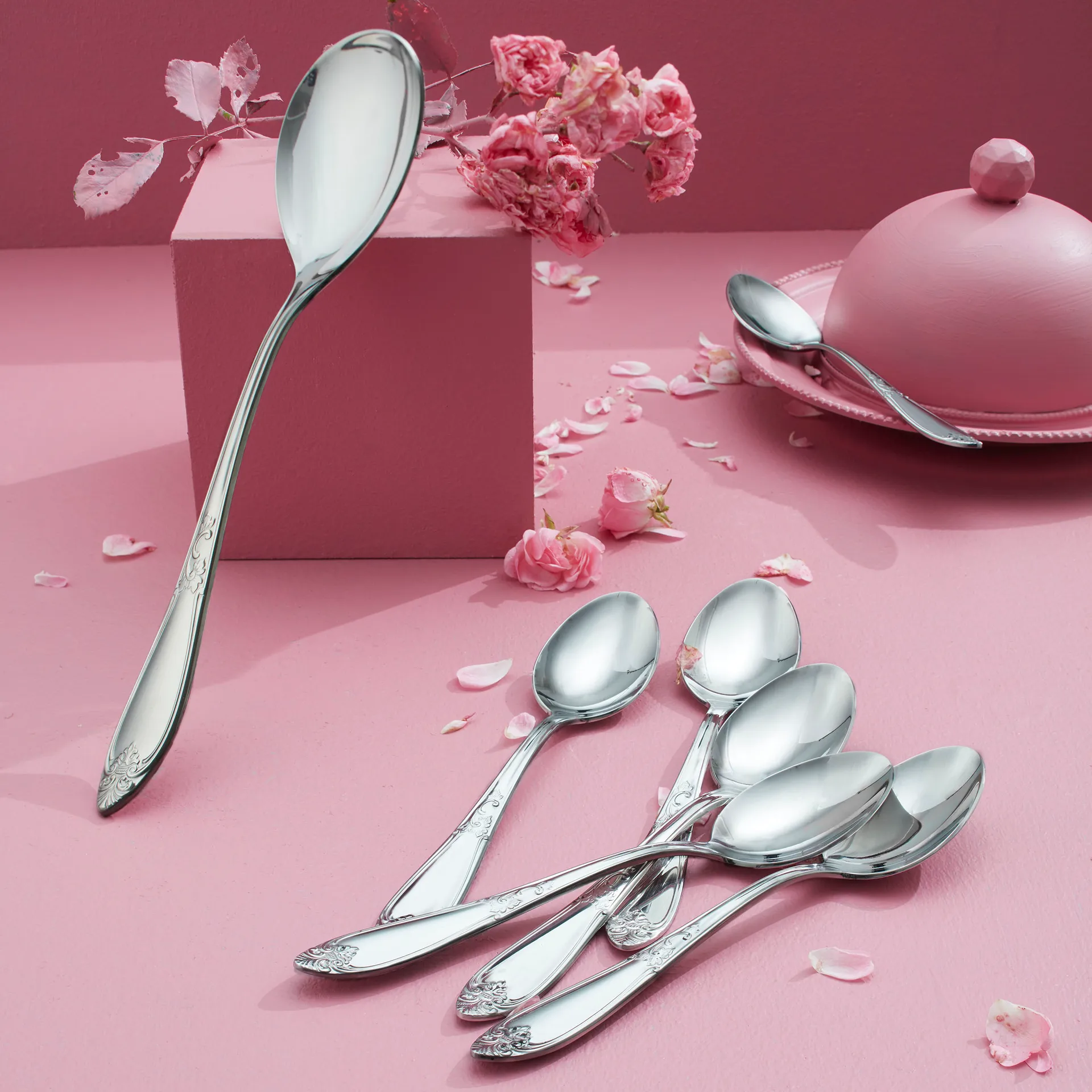 Nina salatsæt 2 dele, rustfrit stål Hardanger Bestikk