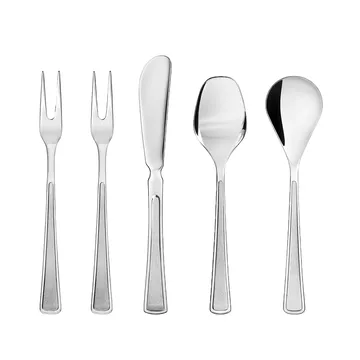 Ramona morgensmadsæt bestik 5 dele - Rustfrit stål - Hardanger Bestikk