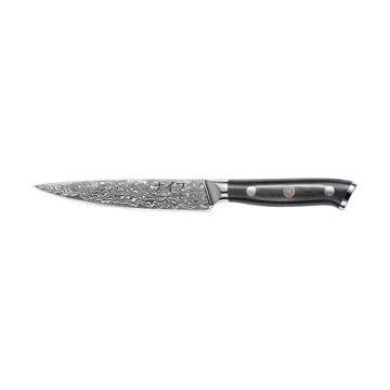 Damascus By Hâws universalkniv 23,6 cm - Sort-rustfrit stål - Hâws