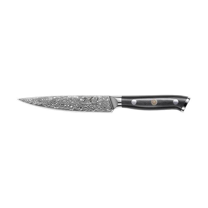 Damascus By Hâws universalkniv 23,6 cm - Sort-rustfrit stål - Hâws