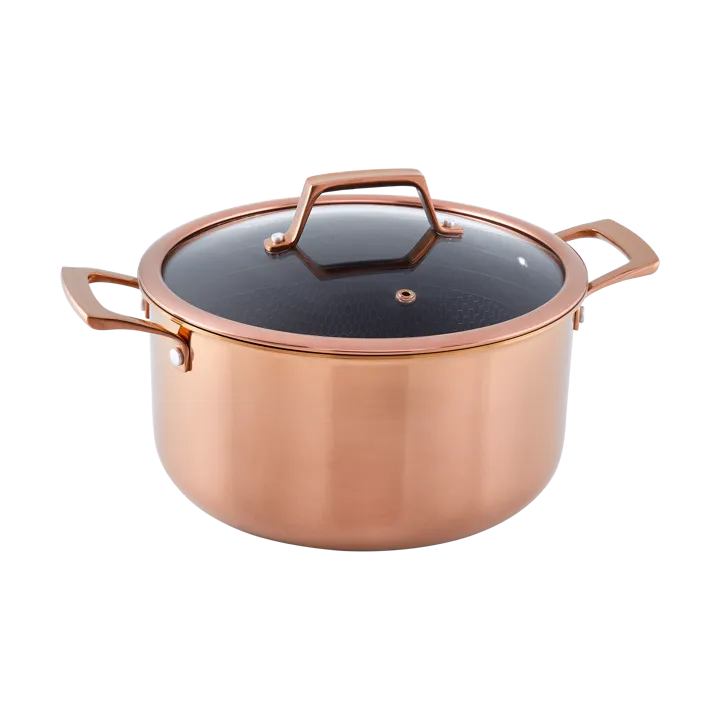 Hâws Santo gryde med låg hybrid coating 5,8 L - Rose Gold - Hâws