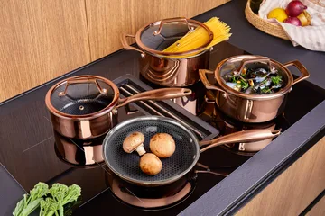 Hâws Santo gryde med låg hybridcoating 1,5 L - Rose Gold - Hâws