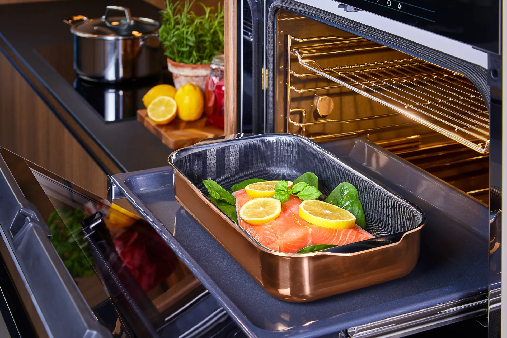 Hâws Santo roaster ovnform hybridcoating rose gold, 32 x 18 cm Hâws