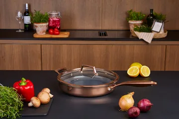 Hâws Santo traktørpande med låg hybrid coating - Rose Gold - Hâws