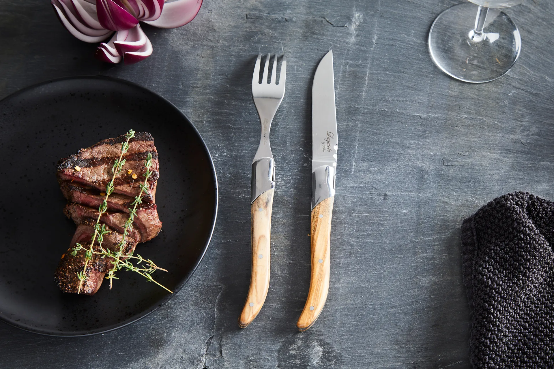 Laguiole By Hâws grillgafler 6 pak, Olive Hâws