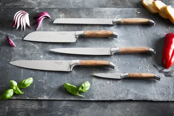 Laguiole By Hâws kokkeknivsæt 5-dele - Olive - Hâws