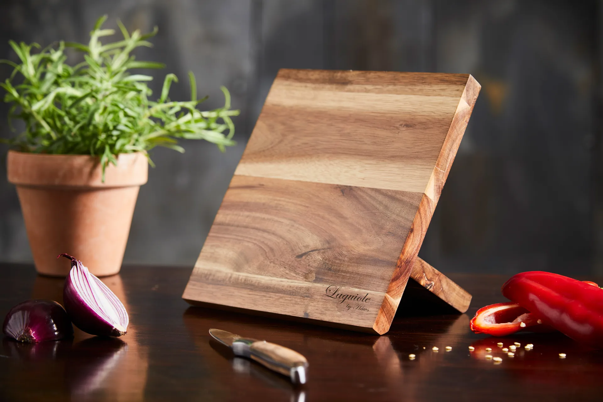 Laguiole By Hâws kokkeknivsæt 5-dele, Olive Hâws