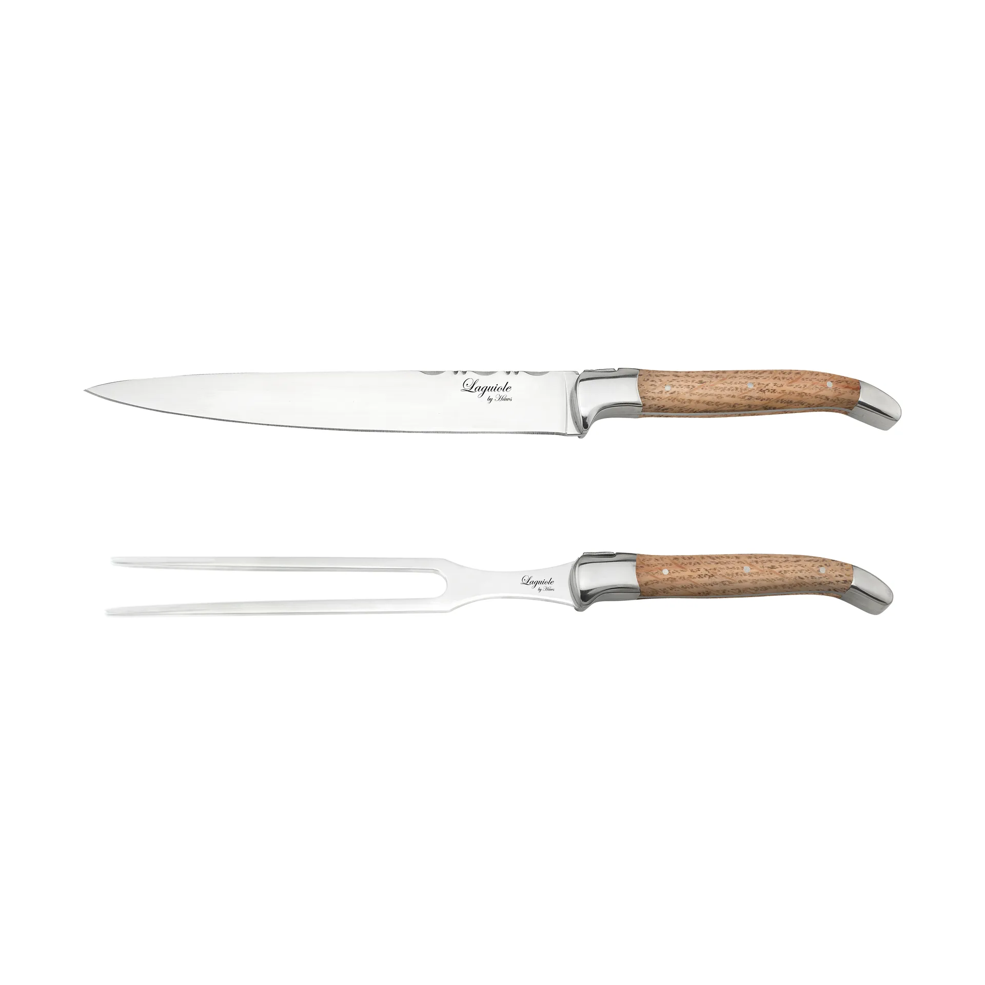 Laguiole By Hâws tranchersæt 2 dele, Oak Hâws