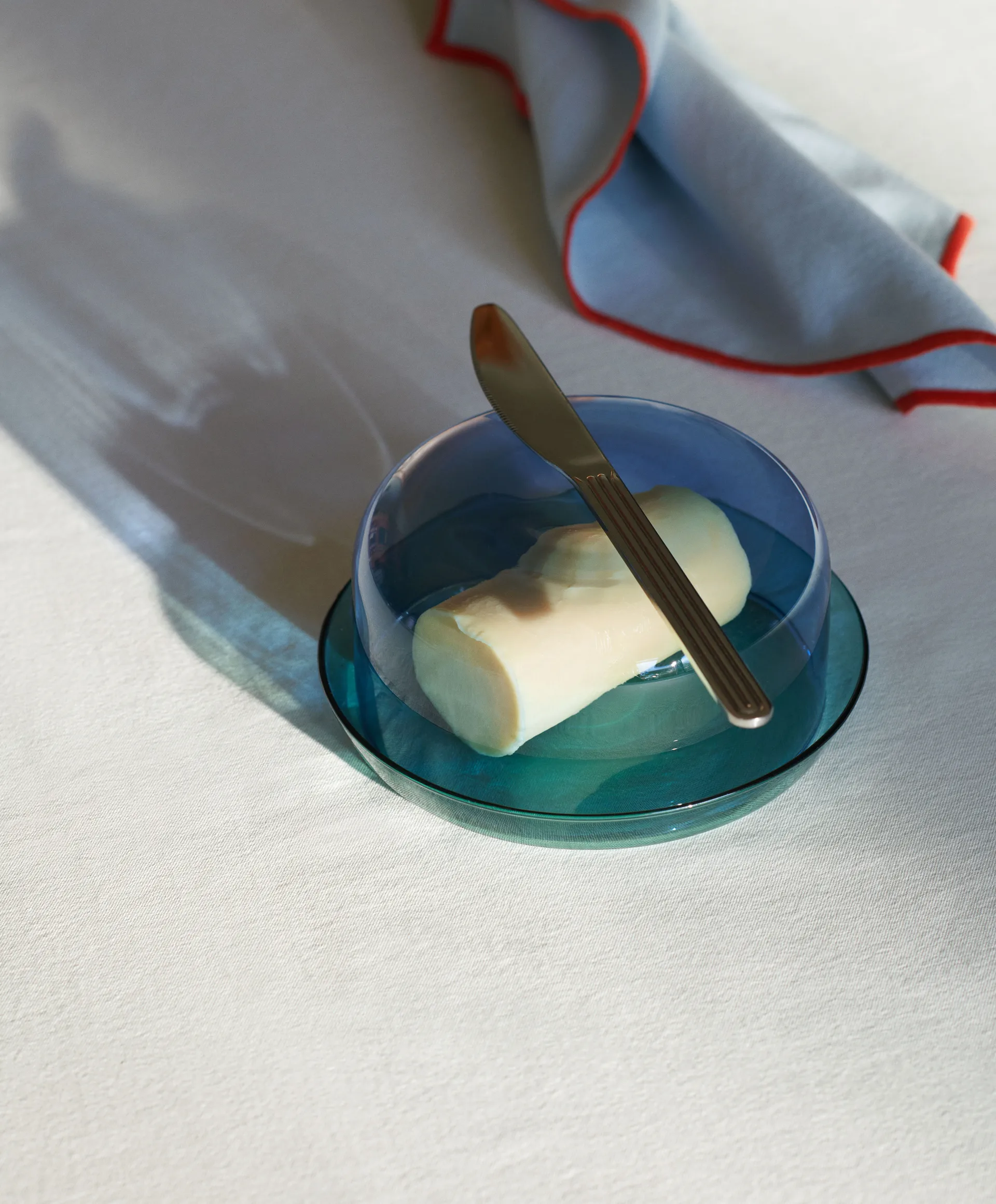 2-in-1 serveringssæt skål og fad, Light blue/Aqua HAY