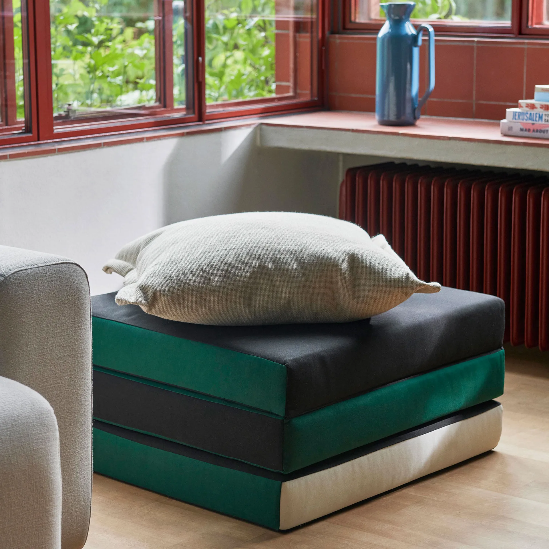 3-delt foldemadras 70x195 cm, Green HAY