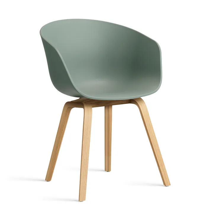About a Chair 22 2.0 stol - Fall green-lakeret egestel - HAY