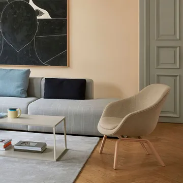 About a Lounge 83 loungestol - Black dark brown melange-sort egeben - HAY