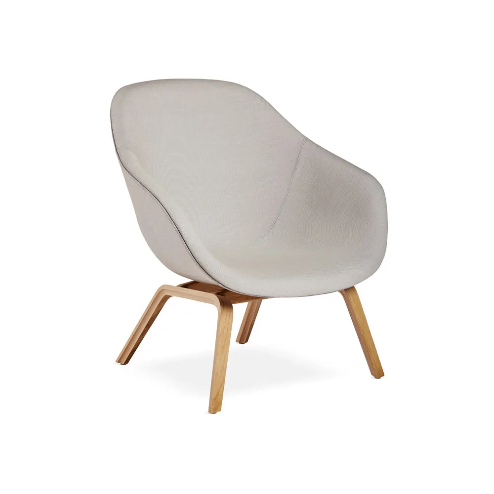 About a Lounge 83 loungestol, Steelcut trio 105 grey melange-egeben HAY