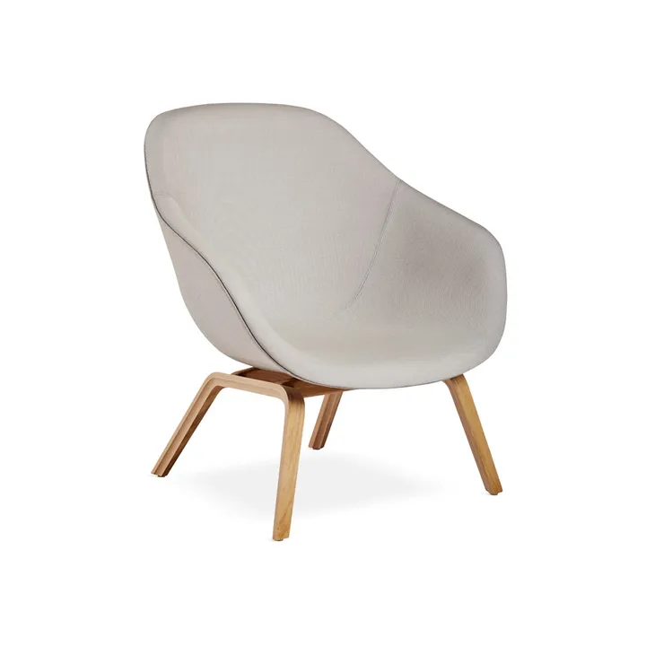 About a Lounge 83 loungestol - Steelcut trio 105 grey melange-egeben - HAY