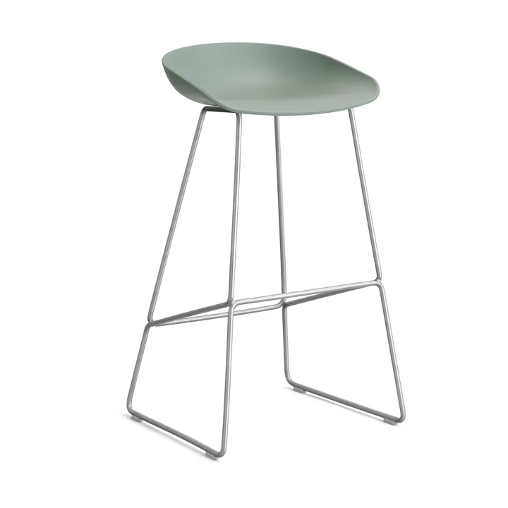 About a Stool 38 High barstol 2.0 - Fall green-rustfrit stålstel - HAY