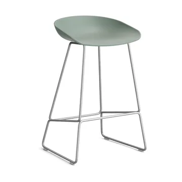 About a Stool 38 Low barstol 2.0 - Fall green-rostfrit stålsstativ - HAY